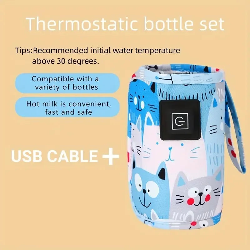 Podgrzewacz do butelek, torba termiczna USB