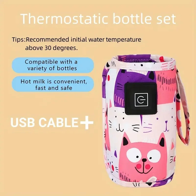 Podgrzewacz do butelek, torba termiczna USB